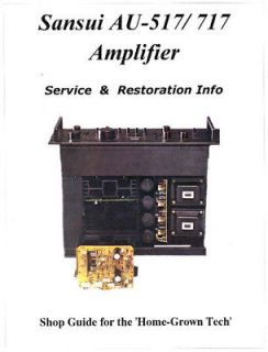 Newly listed Sansui AU 517 AU 717 Amplifier Service Manual   Power