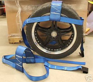 XL Tow Dolly PREMIUM EDGE Straps 31 35 Tire Auto Blu