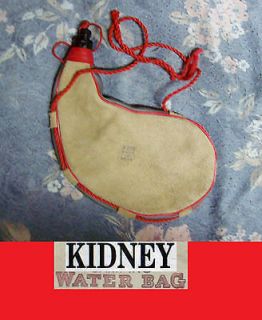 CANVAS WATER BAG / POUCH 13 INCH LONG 7 INCH WIDE KIDNEY BRAND
