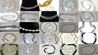 Woman Fashion Rhinestone Chain Link Dance Belt Wholesale 11 Styles