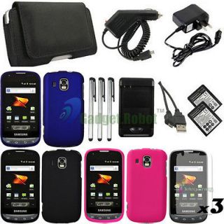 16IN1 LEATHER HARD CASE+BATTERY+H OME ac CAR CHARGER+FOR Samsung