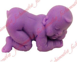 3D Baby Sleeping Silicone Cake Candy Chocolate Jello Mold Clay Gum