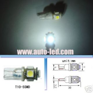 5SMD LED bulbs T10 158 194 W5W Step/Courtesy lights W