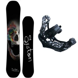 New 2013 System DOA Mens Snowboard Package + System APX Bindings