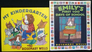 LOT 2 BOOKS First 100 DAYS of SCHOOL Emilys MY KINDERGARTEN Rosemary