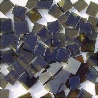 100 Olive Green Cathedral Fusible 96 coe 1/2 Square Glass Mosaic Tile