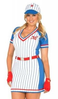 Sexy Plus Size Baseball Player Girl Halloween Costume