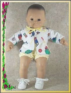 Doll Clothes Shirt Diaper fits14 16 inch American Girl Bitty Baby Boy