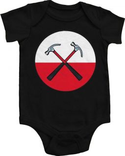 Infant Baby Size Pink Floyd The Wall One Piece Tee Snapsuit Creeper