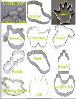 Baby cookie cutters Baby shower Rocking horse Dummy