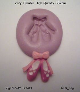 Ballerina Ballet Dance Shoes Silicone Mould, Sugarcraft, Cup Cake Card
