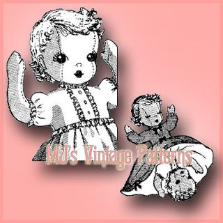 Vintage Topsy Turvy Doll Pattern ~ Awake/Asleep Baby