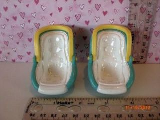 Price Loving Family Dollhouse Twin Green Trim Baby Nursery Carriers