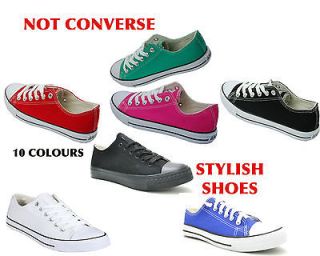 Womens Girls Boys ANDY Z Stylish Canvas Pumps Shoes Footwear Lace up