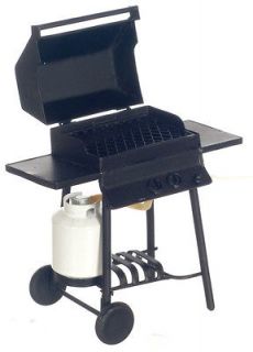 Dollhouse Miniature Bar B Que Grill with propane tank New