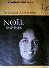 JOAN BAEZ   NOEL, CHRISTMAS ALBUM, POSTER SIZE AD 1966AD/ADVERTISEMENT