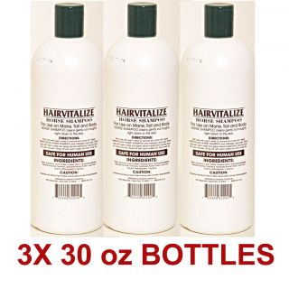 Bottles 32 OZ HAIRVITALIZE Horse Shampoo with Coconut Oil