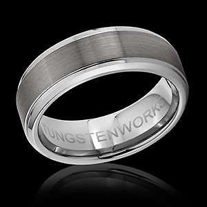 Mens Tungsten Carbide Wedding Band Bands Ring Rings