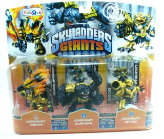 GIANTS Toys R Us Exclusive LEGENDARY 3 Pack JET VAC SLAM BAM IGNITOR