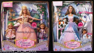 Giftset Erika Royal Wedding Princess and the Pauper Barbie Kelly Doll