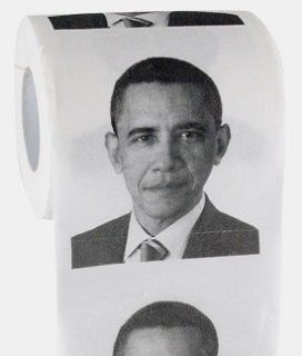 Barack Obama Toilet Paper Lot of 2 Rolls Funny Gift Novelty Humor