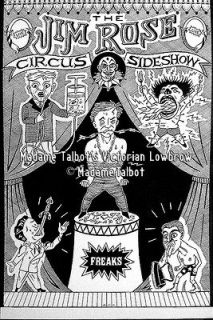 Jim Rose Circus Sideshow Classic Freaks Poster~