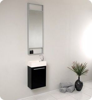 Fresca Pulito Small Black Modern Bathroom Vanity
