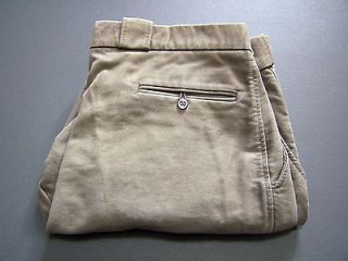 BARBOUR VINTAGE MOLESKIN TROUSERS W42 L30 ECRU REGULAR FIT GREY BBS246