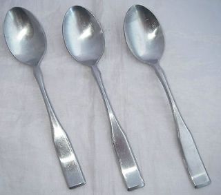 Reed & Barton Rebacraft Stainless Provencal Teaspoon Spoons (3) Square