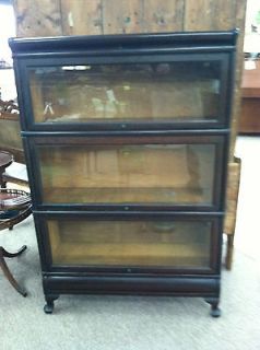 Gorgeous Antique Mahogany Barrister Bookcase circa Early 20th Century