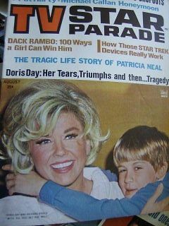 TV Star Parade August 1968 Magazine Doris Day, Dack Rambo Star Trek