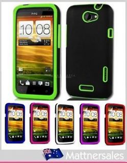 Heavy Duty Combo Case for HTC ONE X / XL Tradesman   Cover + Screen