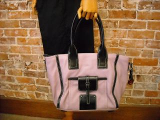 Barr + Barr Lilac Pebbled Leather Spectator Tote Handbag New