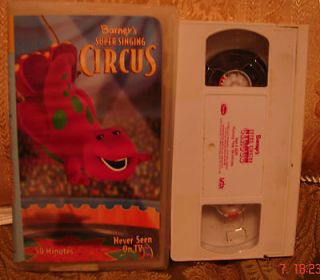 Barneys Super Singing Circus Vhs Video Actimate Compatible Clamshell