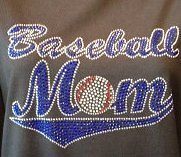 Baseball Mom Bling Tee
