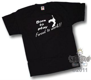 to Play Guitar Forced to work t shirt Guitarist T Shirt Fendor Gibson