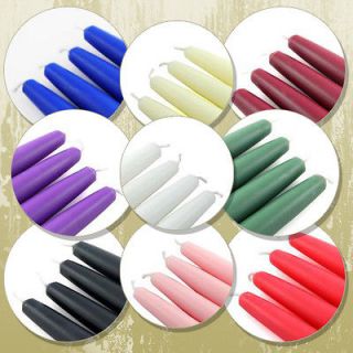 10 Taper Candles (set of 6)   Choose From 9 Colors