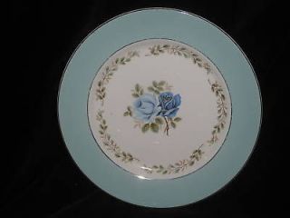 BARRATTS   BBT3   blue rose Turquoise DINNER PLATE scr