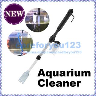 Battery Syphon Auto Electrical Fish Tank Vacuum Gravel Filter Cleaner