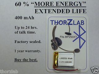 B250 XT EXTENDED LIFE Battery with 60% More Energy for Blue Parrot