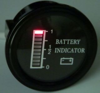 Volt EZGO Clubcar Yamaha Golf Cart Battery indicator meter gauge, BDI
