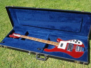 1981 Rickenbacker 4001 Bass Guitar Ruby Red Candy Apple 4003