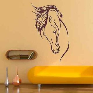 Head Beautiful Animal Wall Sticker Decor House Design Bedroom R33