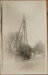 1915 AZO Realphoto Postcard: Oil Well / Drill / Rig / Field
