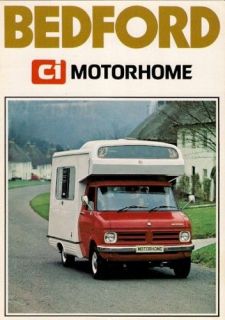 Bedford CF 250 Ci Motorhome 1976 UK Market Brochure