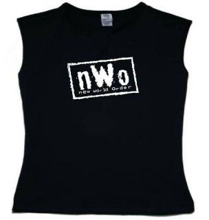 Adult Black nWo New World Order Professional Wrestling Sleeveless T