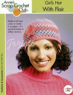 Girls Hat with Flair, Annies easy crochet pattern