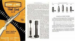 Belding & Mull 1959 Handbook of Reloading Tools and Supplies