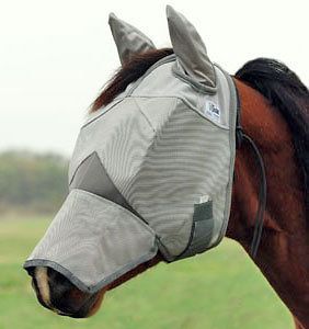 CASHEL CRUSADER FLY MASK ♦ LONG NOSE WITH EARS ♦ ALL SIZES