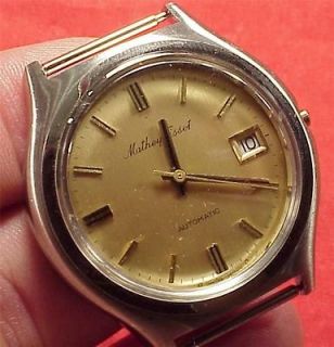 Vintage Mathey Tissot Automatic Date Project Wristwatch 42mm LL